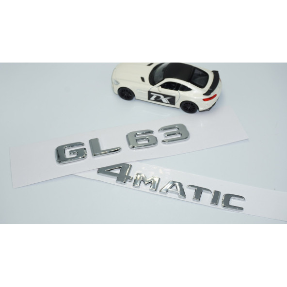 DK Tuning GL63 4Matic Bagaj Krom ABS Yazı Logo Benz İle Uyumlu - 2