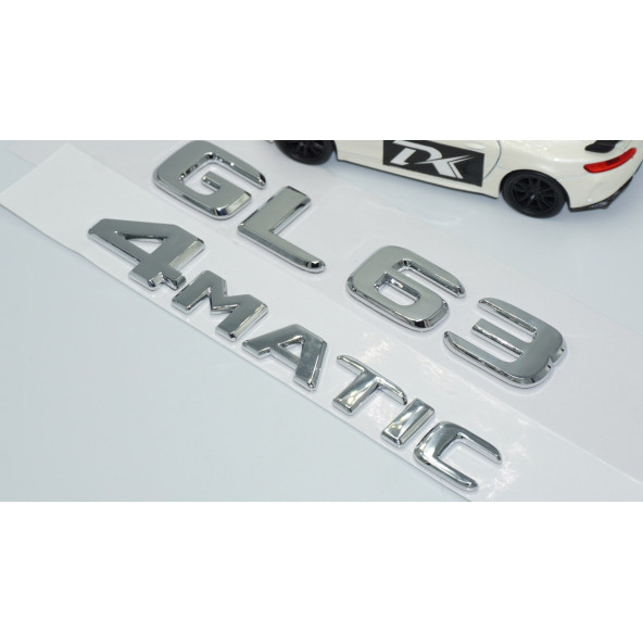 DK Tuning GL63 4Matic Bagaj Krom ABS Yazı Logo Benz İle Uyumlu - 3