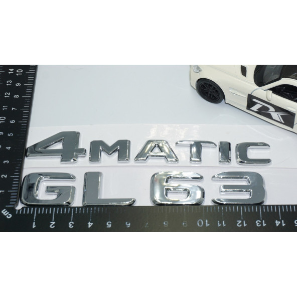 DK Tuning GL63 4Matic Bagaj Krom ABS Yazı Logo Benz İle Uyumlu - 4
