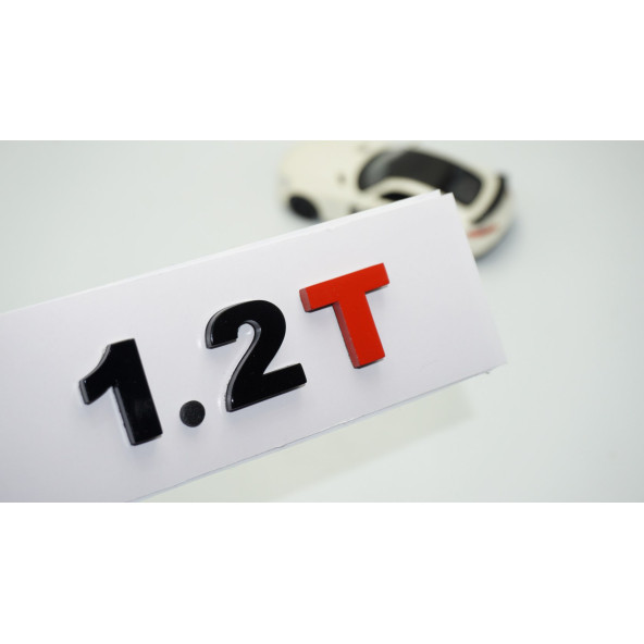 DK Tuning 1.2T Bagaj Siyah Kırmızı Yazı Logo Volkswagen İle Uyumlu