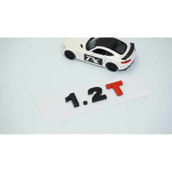 DK Tuning 1.2T Bagaj Siyah Kırmızı Yazı Logo Volkswagen İle Uyumlu - 2