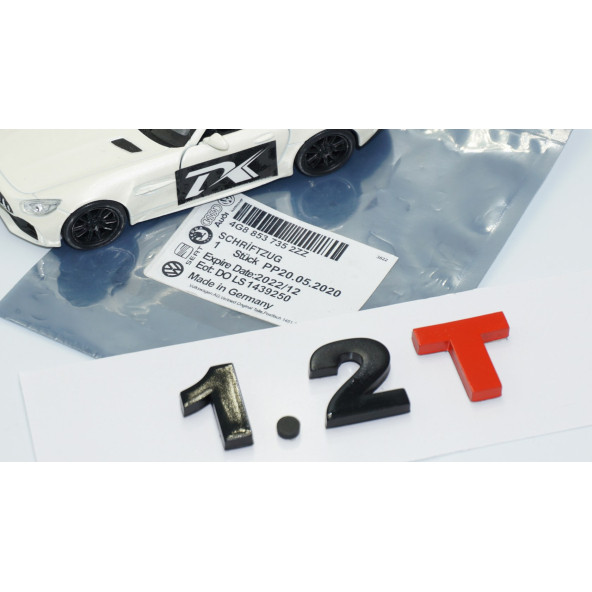 DK Tuning 1.2T Bagaj Siyah Kırmızı Yazı Logo Volkswagen İle Uyumlu - 5
