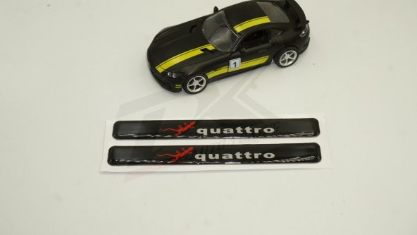 Audi Quattro Gecko Logo 3M 3D Damla Silikon Torpido Ayna Çamurluk - 2