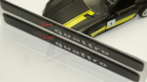 Audi Quattro Gecko Logo 3M 3D Damla Silikon Torpido Ayna Çamurluk - 6