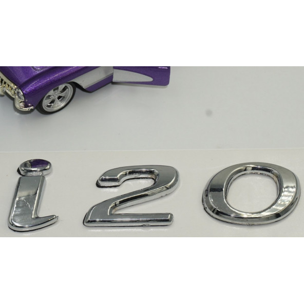 Hyundai İ20 Bagaj Krom ABS 3M 3D Yazı Logo Amblem - 5