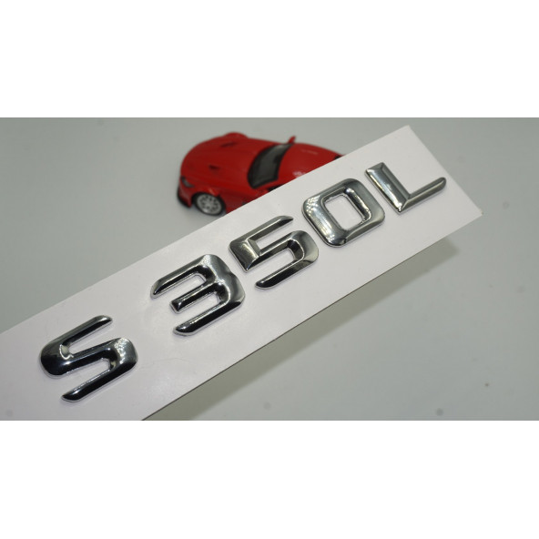 S350L Bagaj Krom Metal 3M 3D Yazı Logo