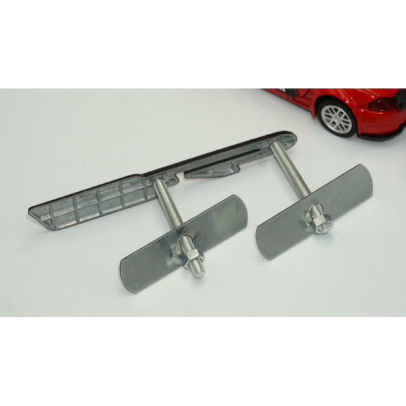 DK Kia GT Line Ön Panjur Vidalı 3D Kırmızı Siyah Metal Logo - 4