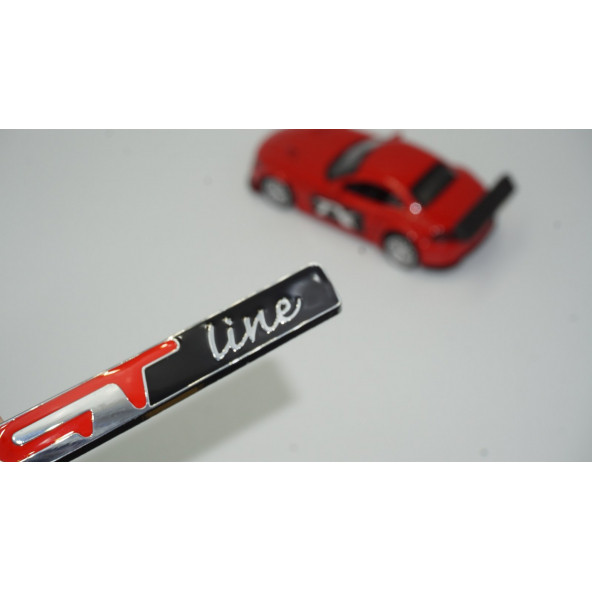 DK Renault GT Line Megane 2 3 Clio Laguna 2 Captur Bagaj 3M Kırmızı Siyah Metal Logo ürün görseli 1