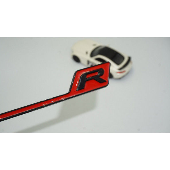 DK Benz AMG R GT R Eklenti Kırmızı Siyah ABS 3M 3D Bagaj Logo Amblem