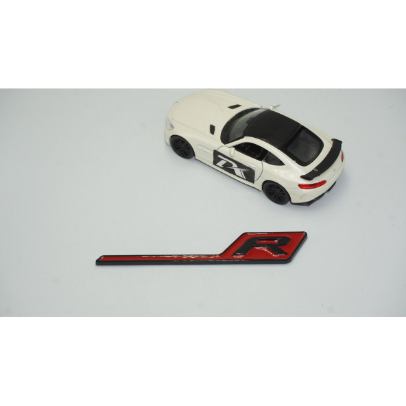 DK Benz AMG R GT R Eklenti Kırmızı Siyah ABS 3M 3D Bagaj Logo Amblem - 2