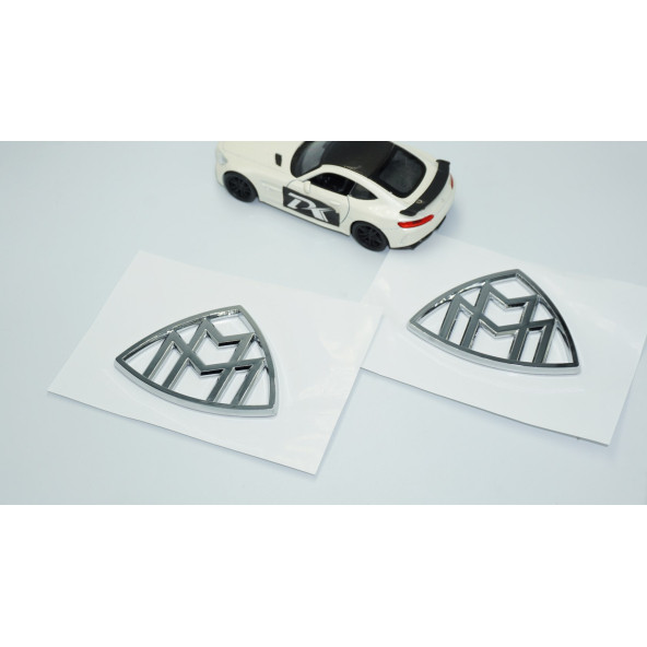 DK Tuning Benz Maybach Yan Kanatlar Krom ABS Logo Arma Seti - 2
