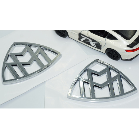 DK Tuning Benz Maybach Yan Kanatlar Krom ABS Logo Arma Seti - 3