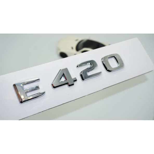 DK Tuning E420 Bagaj Krom ABS 3M 3D Yazı Logo Benz İle Uyumlu - 1