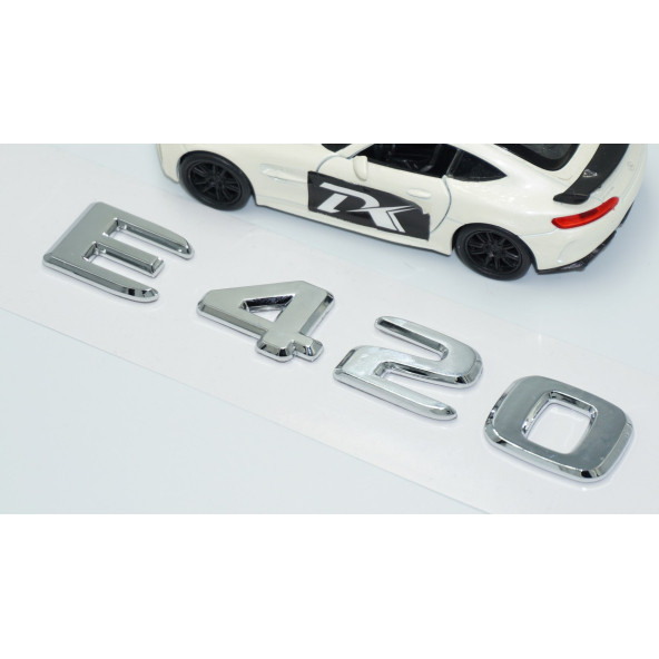 DK Tuning E420 Bagaj Krom ABS 3M 3D Yazı Logo Benz İle Uyumlu - 3