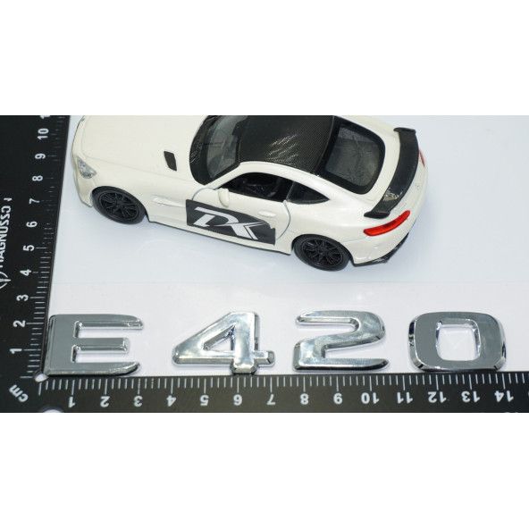 DK Tuning E420 Bagaj Krom ABS 3M 3D Yazı Logo Benz İle Uyumlu - 4