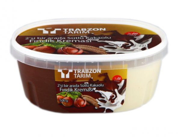Trabzon Tarım Sütlü Kakaolu Fındık Kreması 500 Gr