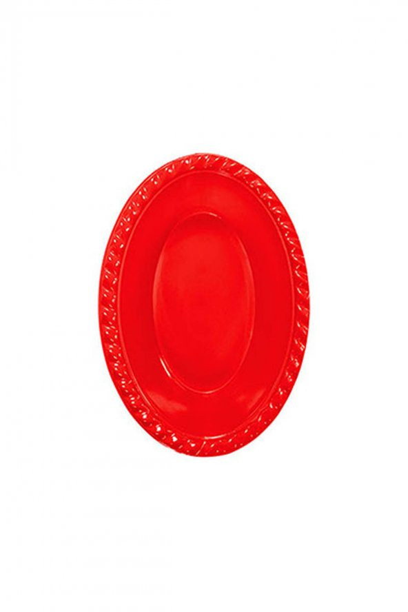 OVAL KASE KIRMIZI 8Lİ