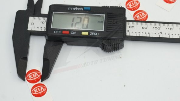 Kia Logo Jant Torpido Direksiyon 12mm Damla Sticker Logo Seti - 6