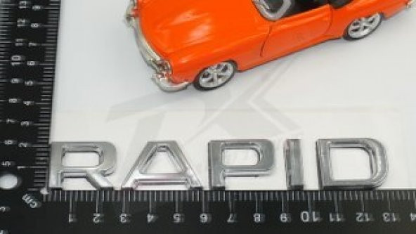 Skoda Rapid 13-16 Yeni Nesil Bagaj Krom ABS 3M 3D Yazı Logo Amble - Resim 6