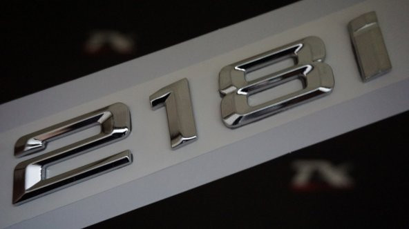 Bmw 218İ Bagaj Krom Metal 3M 3D Yazı Logo