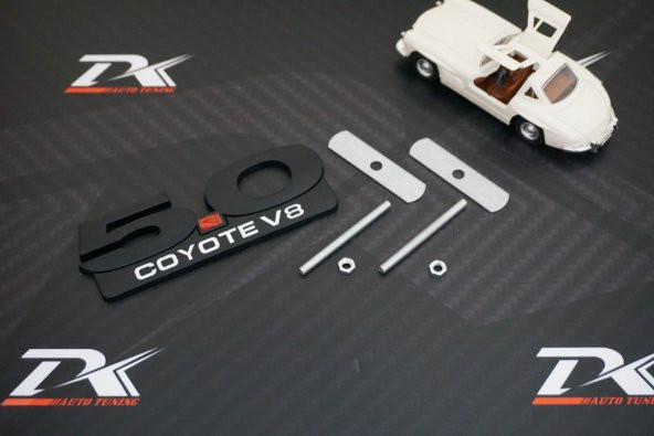 Ford Mustang 5.0 Coyote V8 Vidalı Ön Panjur İkiz Turbo Amblem - 2