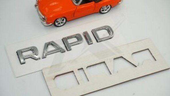 Skoda Rapid 13-16 Yeni Nesil Bagaj Krom ABS 3M 3D Yazı Logo Amble - Resim 7
