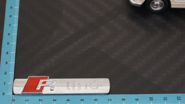 Audi R Line Bagaj 3M 3D Krom Metal Logo - 4