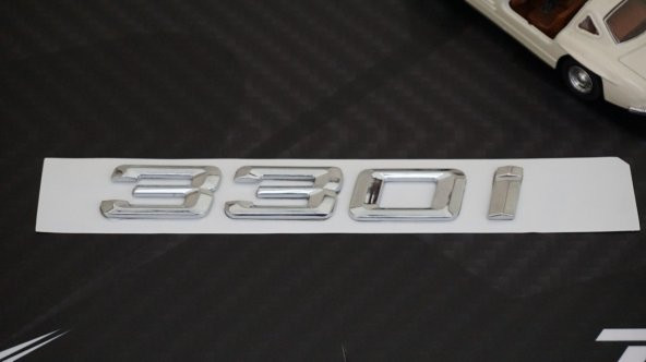Bmw 330i Bagaj Krom Metal 3M 3D Yazı Logo - 3