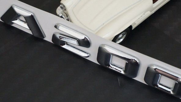 A200 Bagaj Krom Metal 3M 3D Yazı Logo - 5