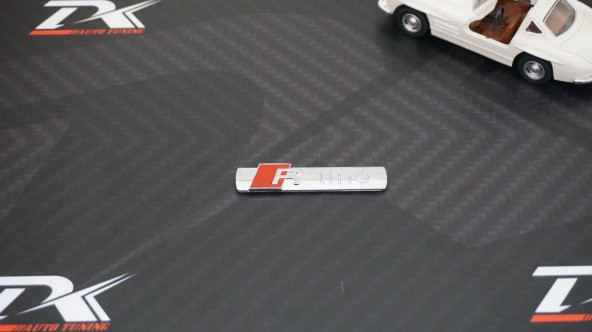 Audi R Line Bagaj 3M 3D Krom Metal Logo - 7