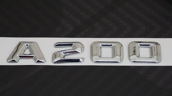 A200 Bagaj Krom Metal 3M 3D Yazı Logo - 4