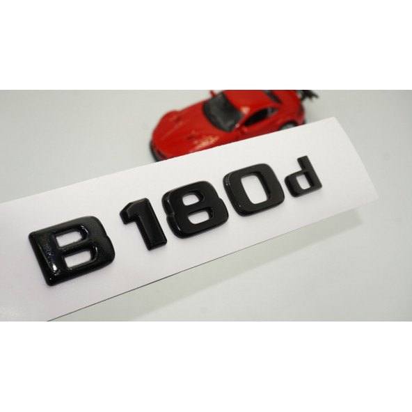 B 180d Bagaj Parlak Siyah ABS 3M 3D Yazı Logo