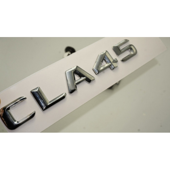 CLA45 Bagaj Krom Metal 3M 3D Yazı Logo