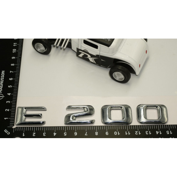 E200 Bagaj Krom Metal 3M 3D Yazı Logo - 5