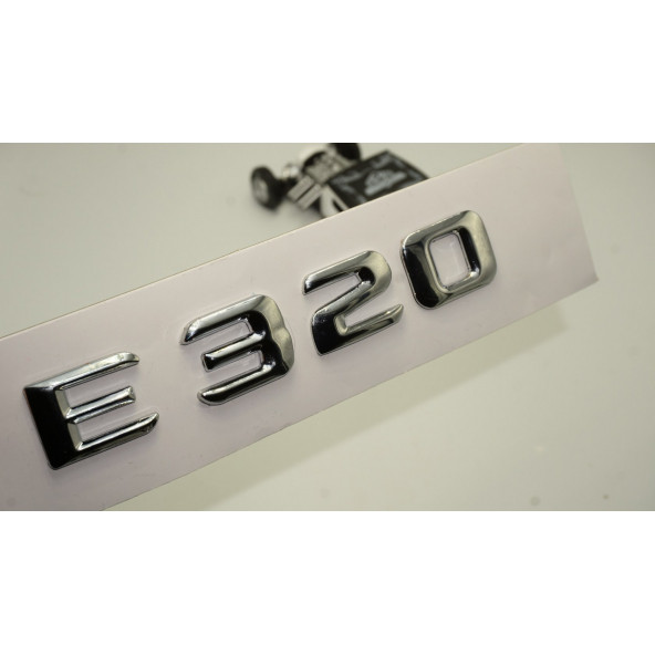 E320 Bagaj Krom Metal 3M 3D Yazı Logo