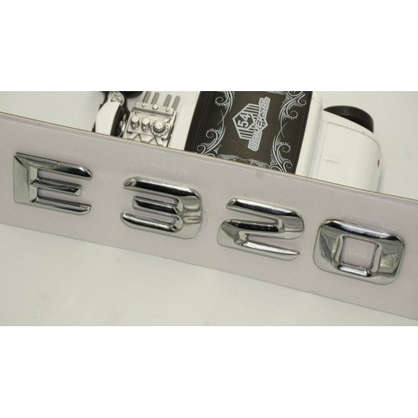 E320 Bagaj Krom Metal 3M 3D Yazı Logo - 4