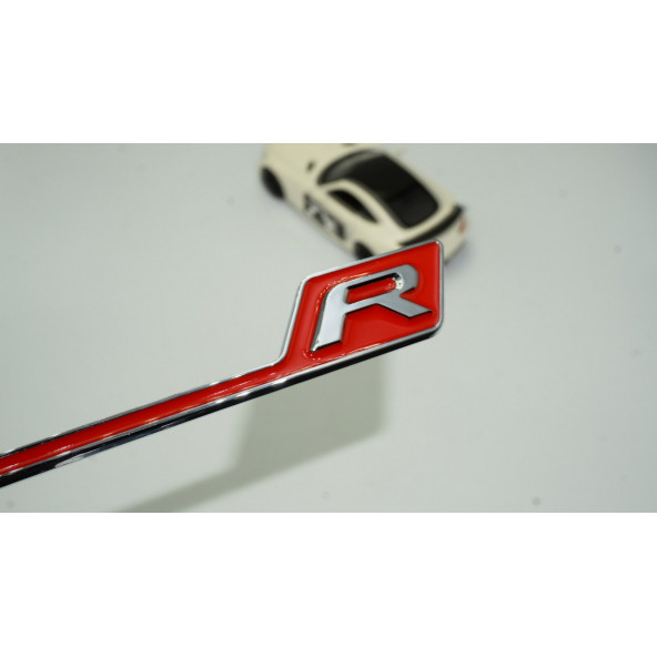 DK Benz AMG R GT R Eklenti Kırmızı Krom ABS 3M 3D Bagaj Logo Amblem