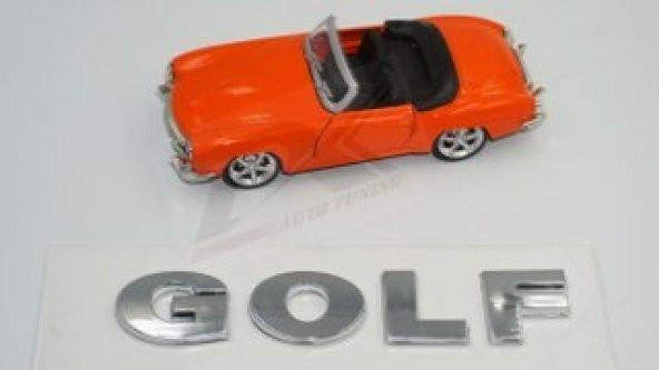 Volkswagen Golf 4-5 Bagaj 3M 3D Krom ABS Yazı Logo Amblem - Resim 3