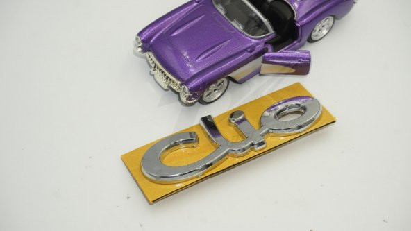 Renault Clio Bagaj Tırnaklı Krom ABS 3M 3D Yazı Logo Amblem - 3