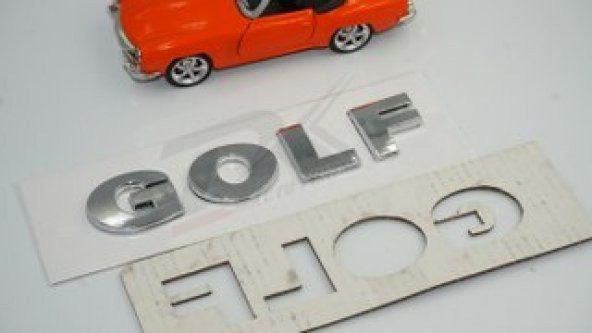 Volkswagen Golf 4-5 Bagaj 3M 3D Krom ABS Yazı Logo Amblem - Resim 7