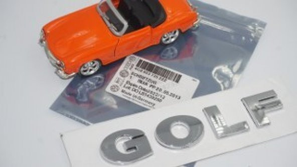 Volkswagen Golf 4-5 Bagaj 3M 3D Krom ABS Yazı Logo Amblem - Resim 8
