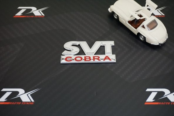 Ford Mustang Shelby SVT Cobra Bagaj Krom Metal 3M 3D Logo Amblem - Resim 3