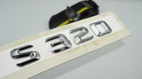 S 320 Krom Renk ABS 3M Bagaj Yazı Logo