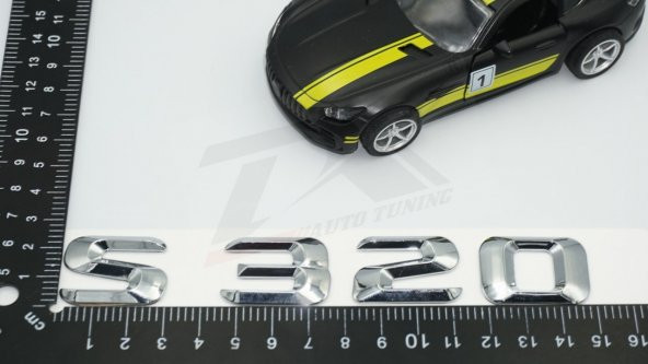 S 320 Krom Renk ABS 3M Bagaj Yazı Logo - 6
