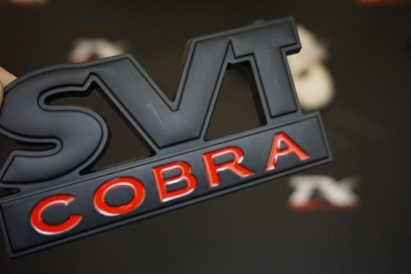 Ford Mustang Shelby SVT Cobra Bagaj Krom Metal 3M 3D Logo Amblem - Resim 2