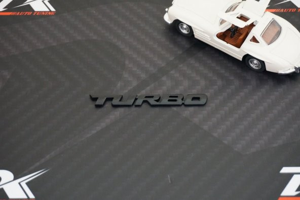 Mercedes Benz Turbo Bagaj Krom Metal 3M 3D Bagaj Yazı Logo K - Resim 3