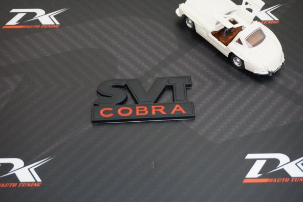 Ford Mustang Shelby SVT Cobra Bagaj Krom Metal 3M 3D Logo Amblem - Resim 4