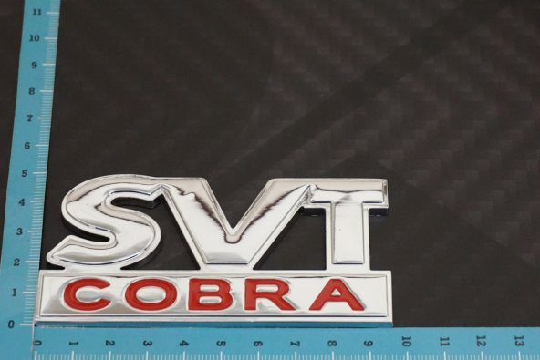 Ford Mustang Shelby SVT Cobra Bagaj Krom Metal 3M 3D Logo Amblem - Resim 8