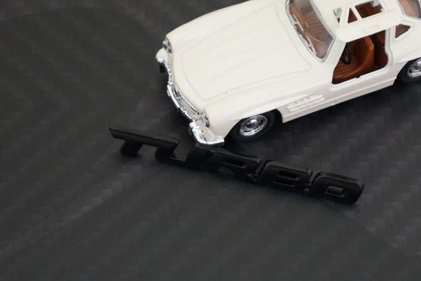 Toyota Turbo Bagaj Krom Metal 3M 3D Bagaj Yazı Logo K - Resim 3