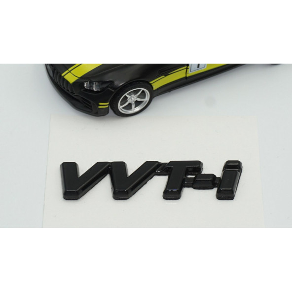 Toyota VVT İ Parlak Siyah Bagaj 3M 3D ABS Logo Amblem - 4